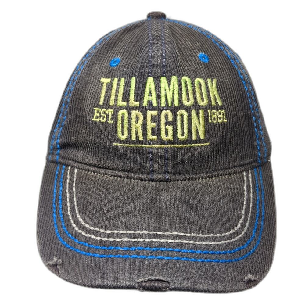 Tillamook Oregon Slideback Hat Solid Gray One Size Embroidered ACE